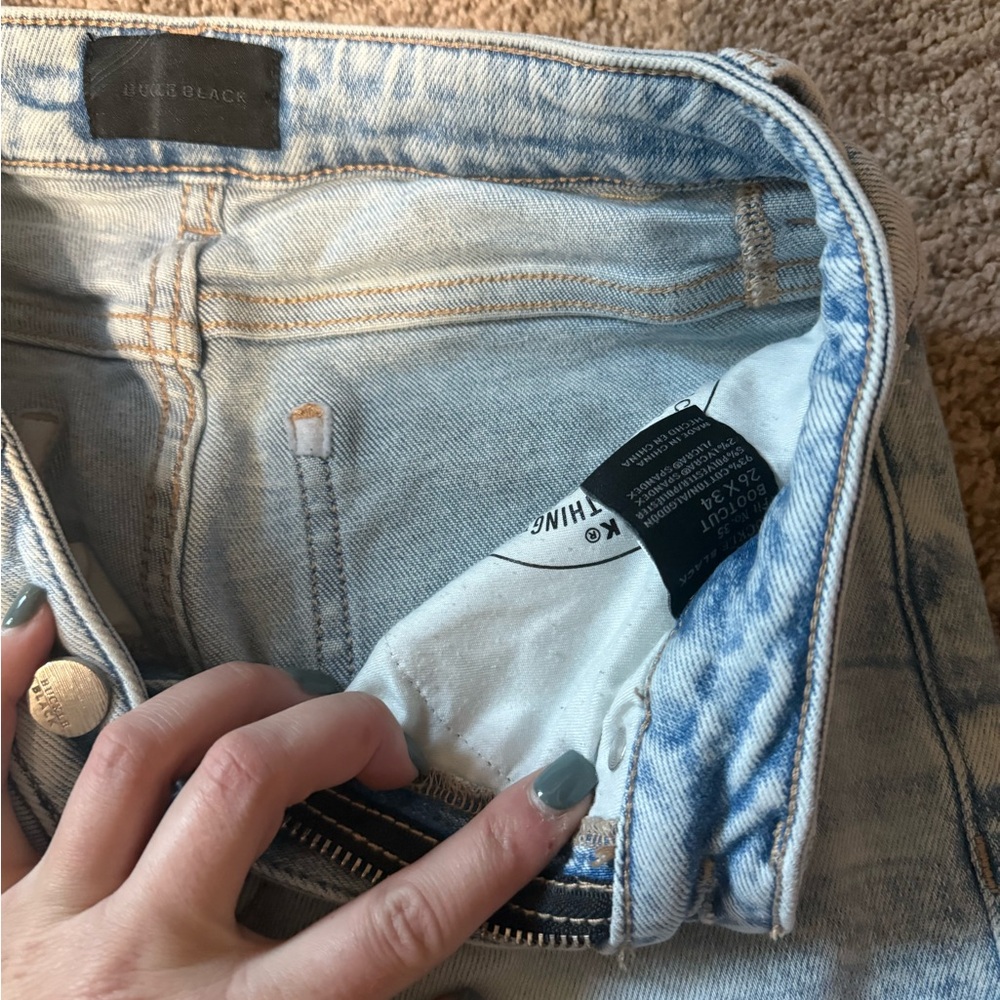 Buckle Light Blue Boot Cut Jeans - Picture 2 of 2